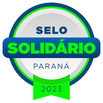 Logomarca do selo solidário 2023